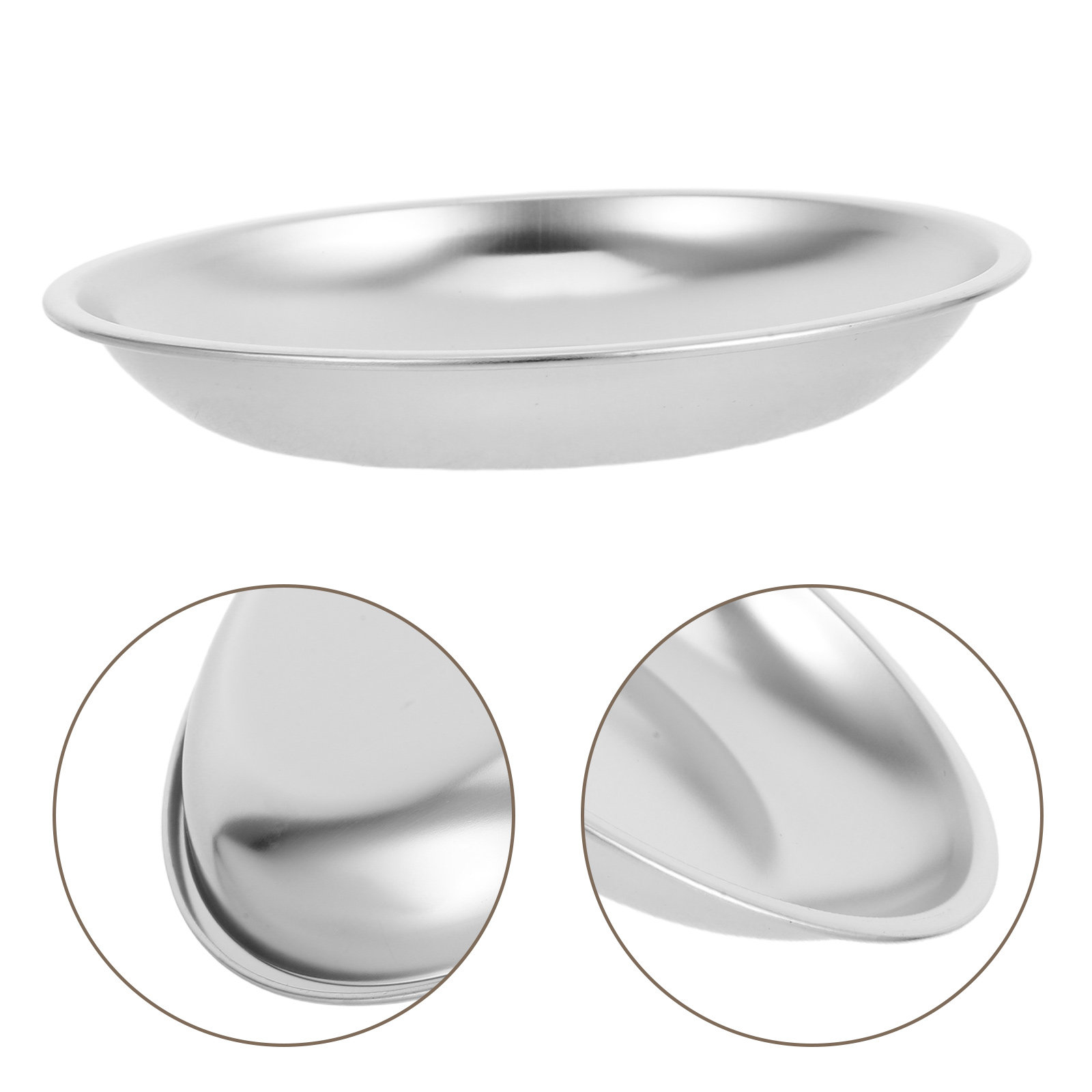 Drip Tray Saucer - Stainless Steel Tea Bag Saucer Round