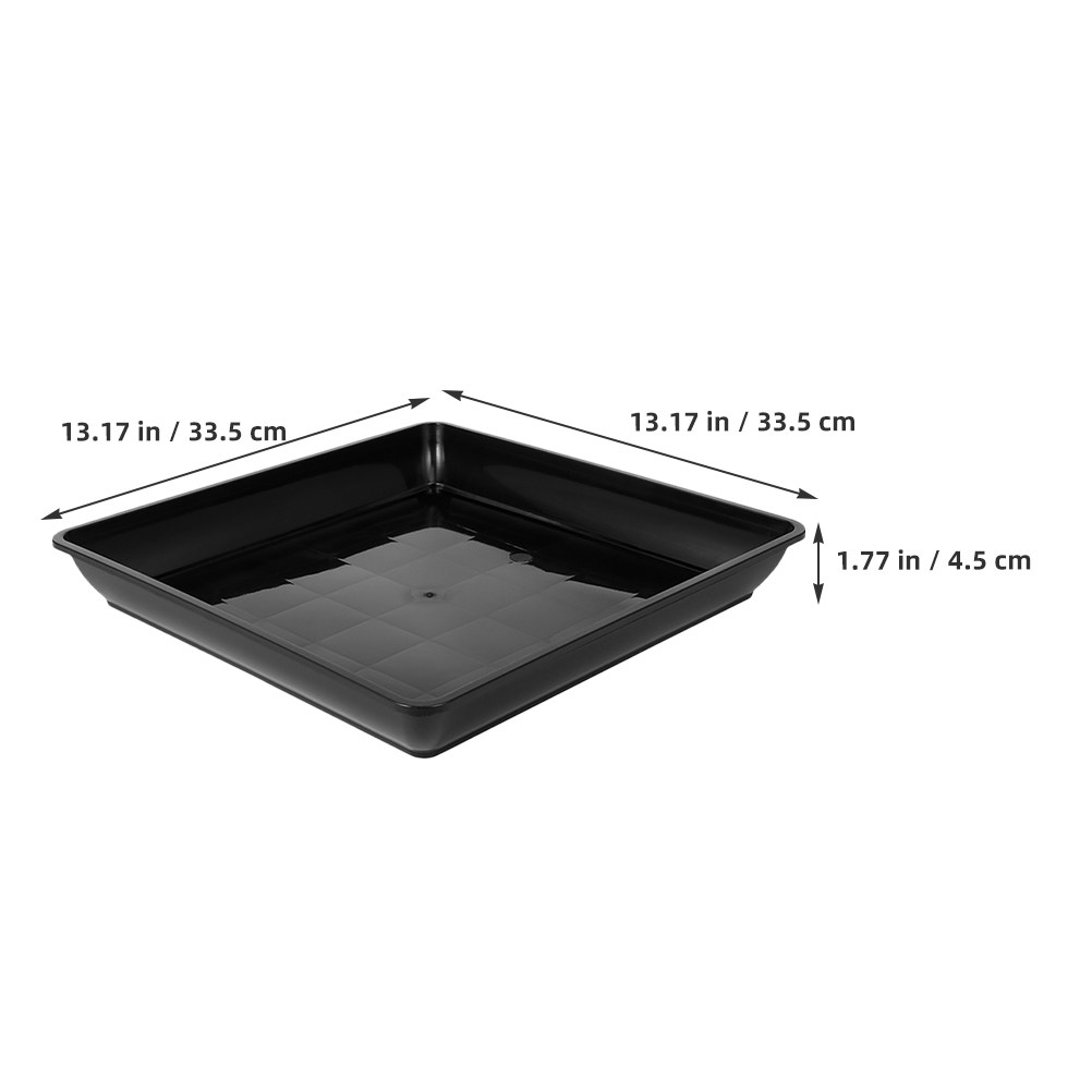 2Pcs Square Plastic Plant Tray - огляд і ціна Drip Tray Saucer