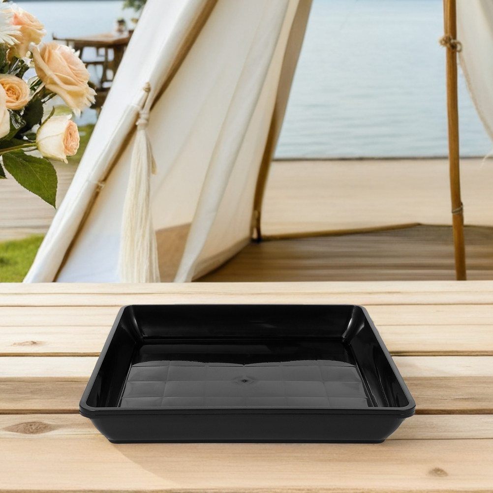 2Pcs Square Plastic Plant Tray - огляд і ціна Drip Tray Saucer