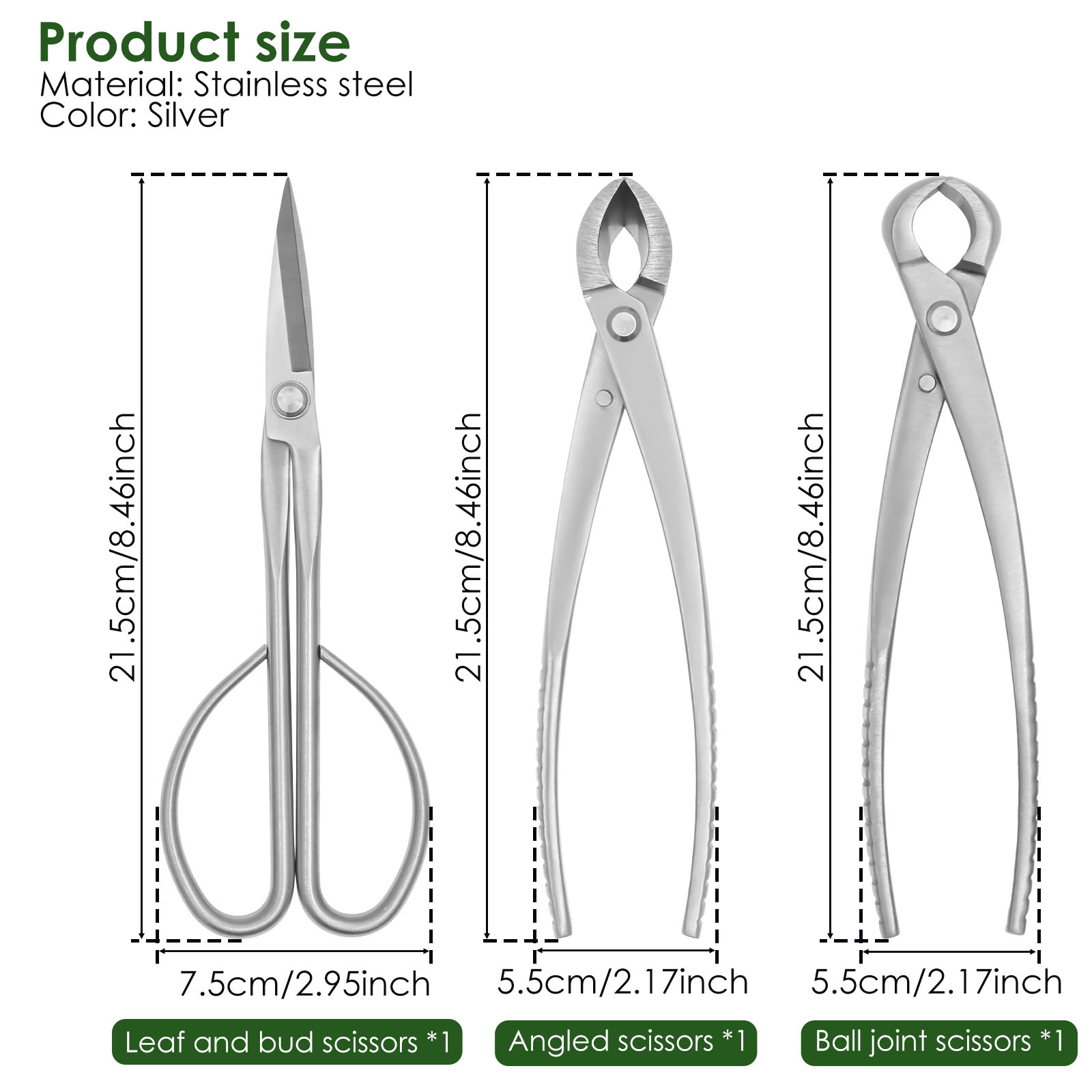 3 Pcs Bonsai Tool Set with Kno - огляд і ціна Bonsai Tool Set