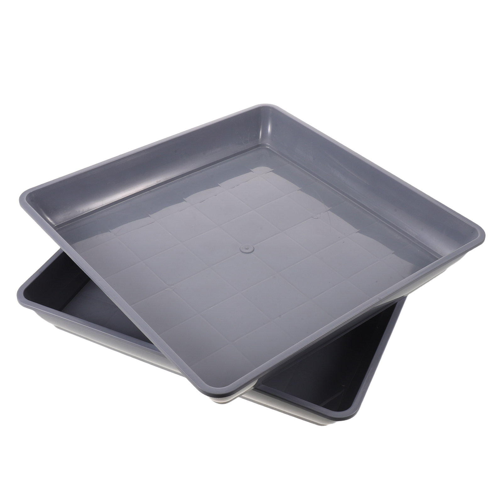 2Pcs Square Plastic Plant Pot  - огляд і ціна Drip Tray Saucer