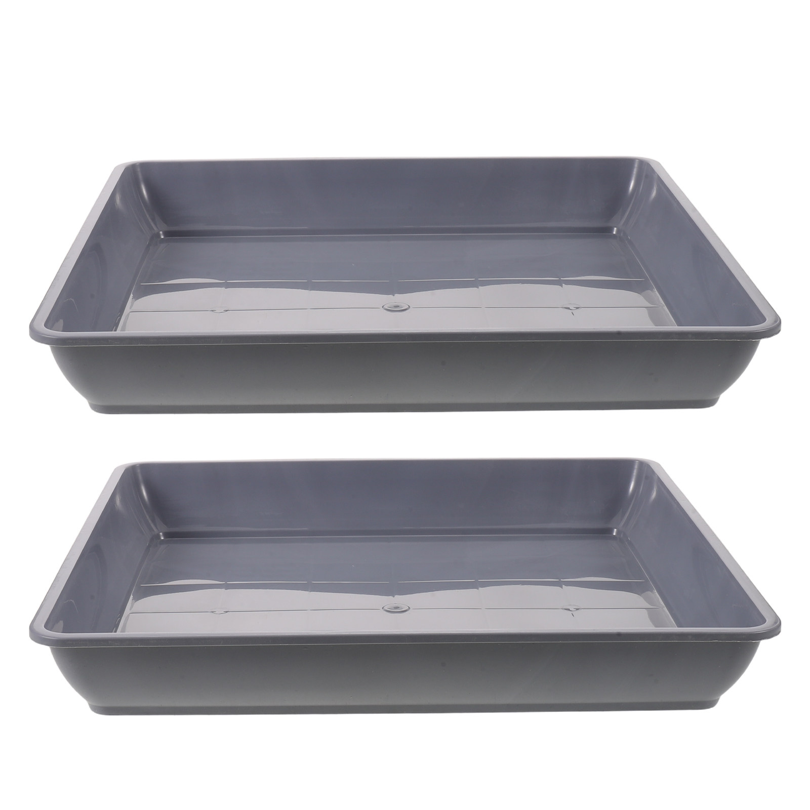 2Pcs Square Plastic Plant Pot  - огляд і ціна Drip Tray Saucer
