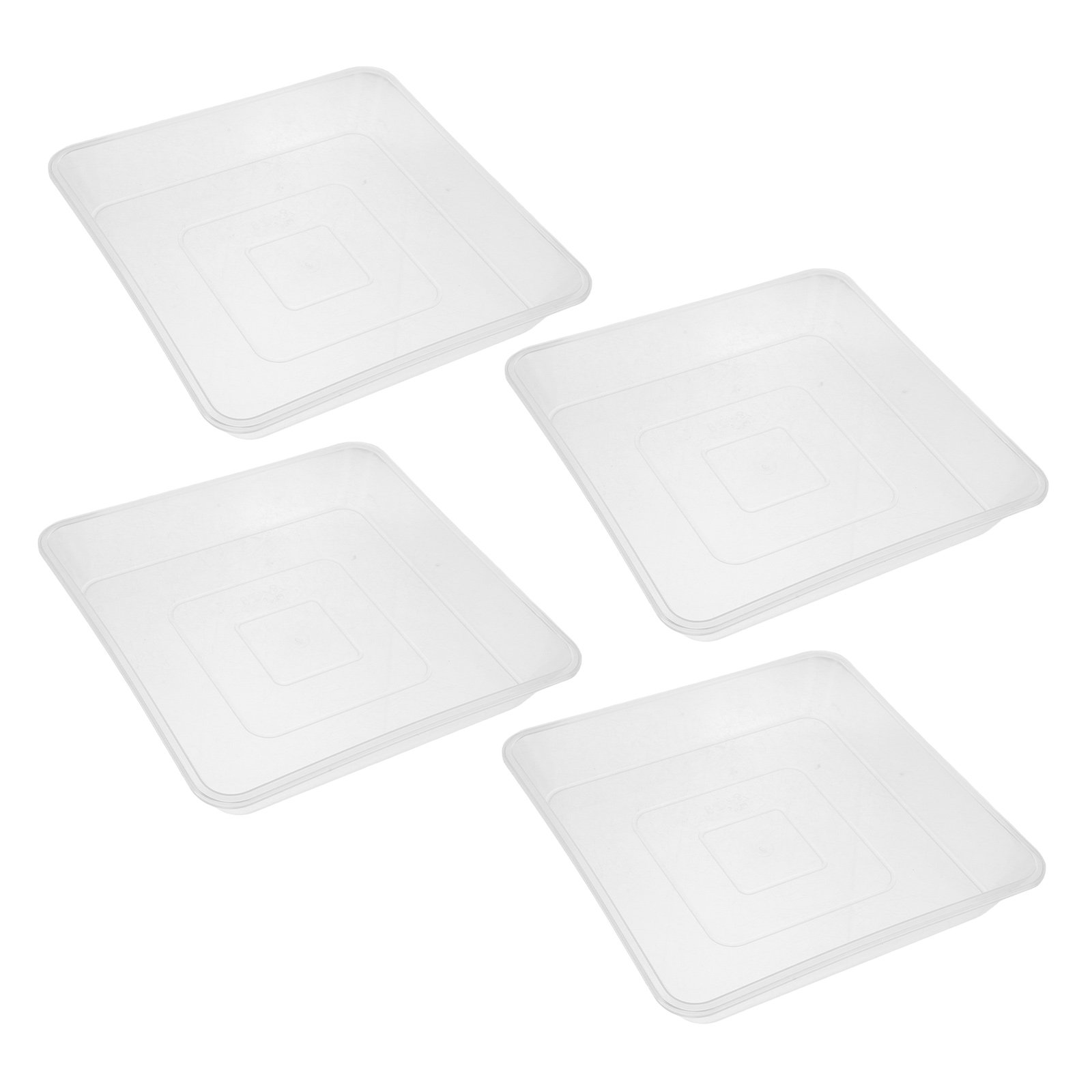 4Pcs Clear Square Plant Saucer - огляд і ціна Drip Tray Saucer